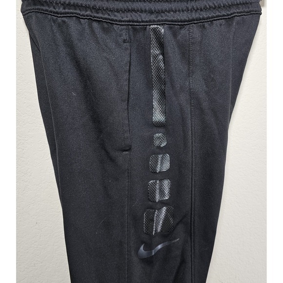 Nike Dri Fit Elite‎ Sweatpants Black Pockets Drawstring Youth Boys Size S - Picture 3 of 7